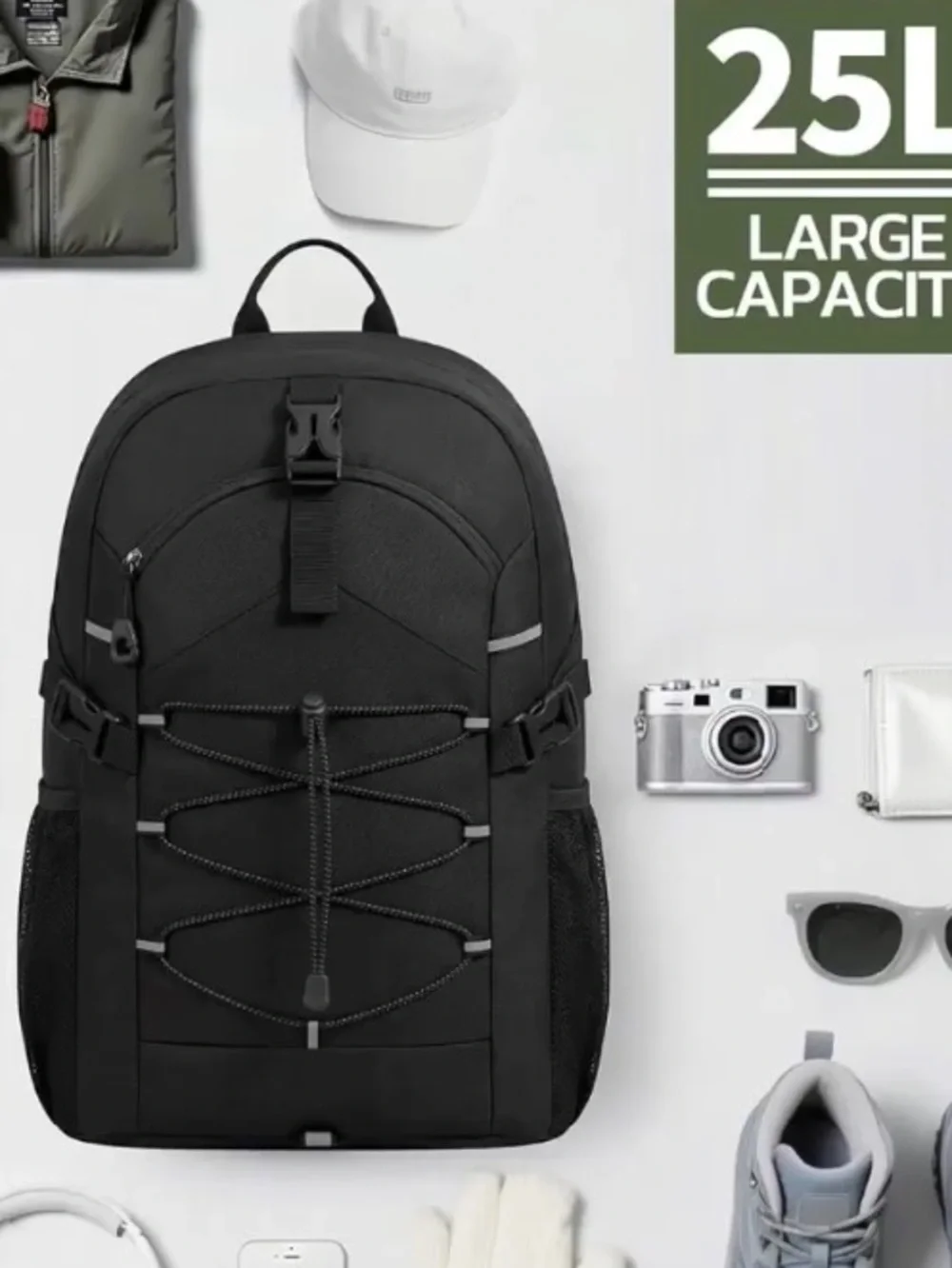 Tilymol black 25L travel/hike backpack